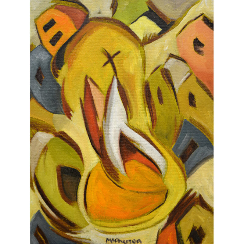 Composition in Blue, Green and Orange - 14 x 11 Signed Print