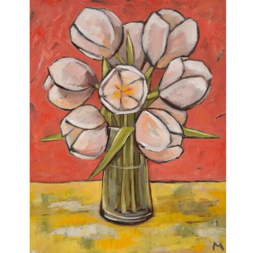 White Tulips - 20 x 16 Signed Print
